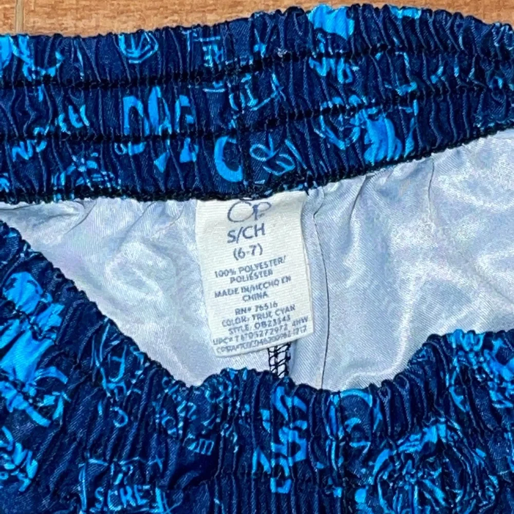OP Boys board‎ shorts size 6/7 with motorcycles navy blue